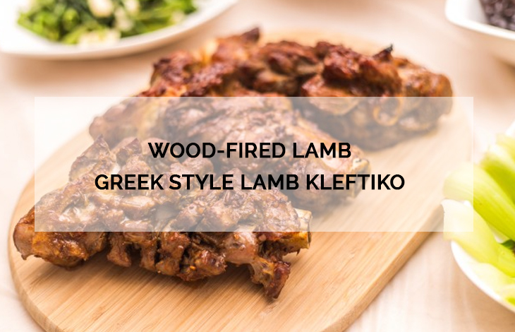 Wood-fired lamb Greek style lamb Kleftiko