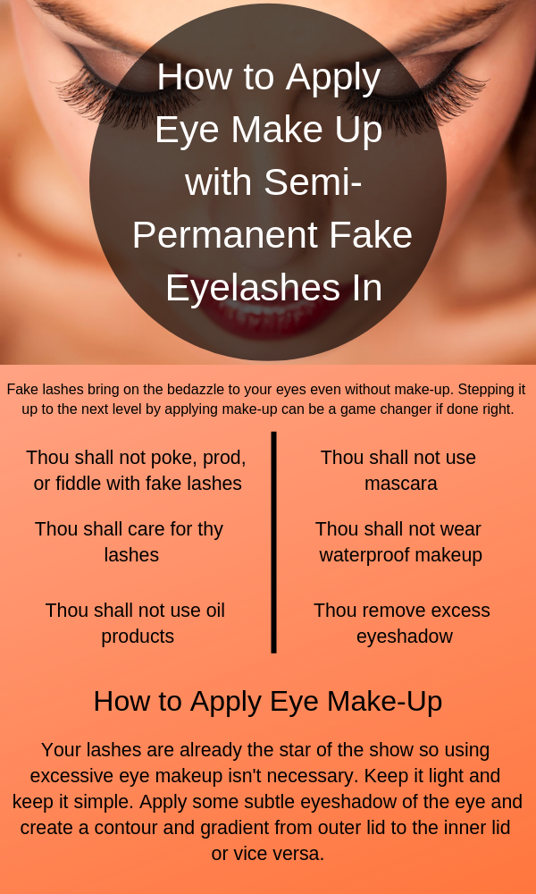How to Apply Bridal Eye Make Up with Semi-Permanent Fake Eyelashes In