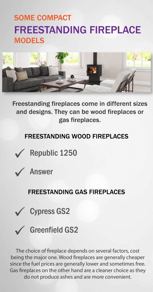 Some Best compact freestanding fireplace models
