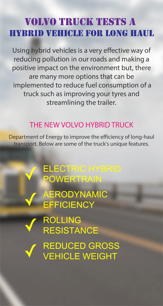 Volvo Truck tests a hybrid vehicle for long haul